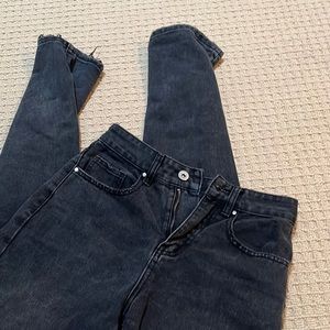 Cotton on black wide leg jeans